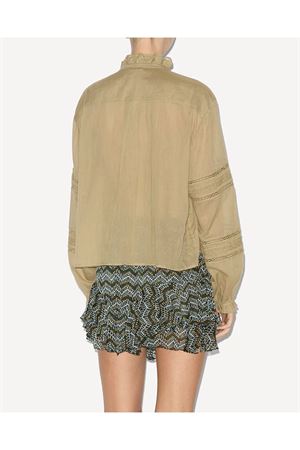 Blusa Valda in cotone verde MARANT ÉTOILE | CH0201FAC1J15E67LK